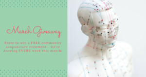 Community Acupuncture Giveaway