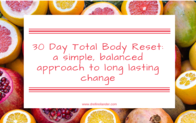 30 Day Total Body Reset: a simple, balanced approach to long lasting change